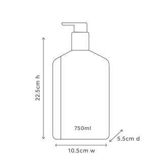 750ml body wash - mango & lychee