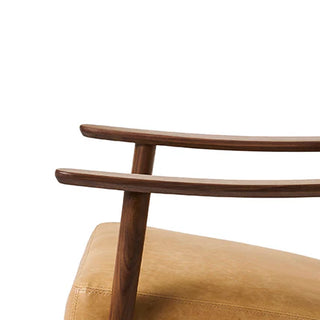 Baltic Leather Armchair - Canyon Whiskey/ Walnut - PREORDER