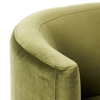 Arena Boucle Occasional Chair - Green Velvet