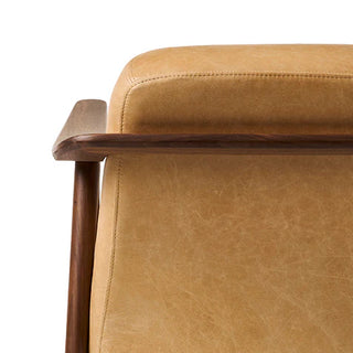 Baltic Leather Armchair - Canyon Whiskey/ Walnut - PREORDER