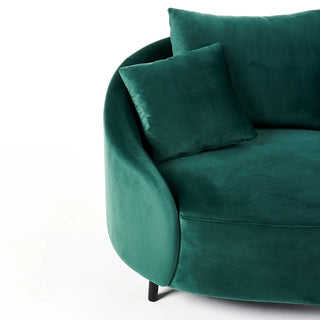 Freya Sofa Chair - Emerald Green Velvet