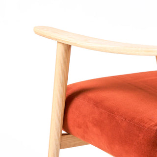 Baltic Fabric Armchair - Velvet Russet / Ash - PREORDER