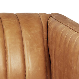 Wallace Leather Sofa - Canyo Whiskey