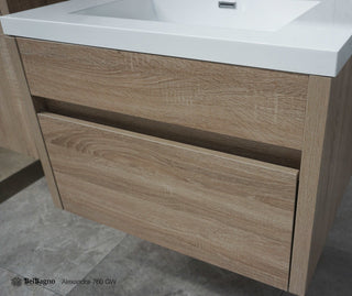 Alexandra 760mm Wall Hung - White Oak