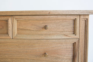 Bella Dresser - 5 Drawer - Weathered Oak