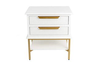 Aimee Bedside Table - Small White