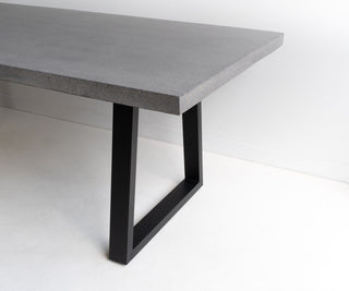 Savannah 2.4m Rectangular Dining Table - Grey & Black