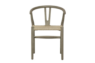 Arc Wishbone Chair Grey/Natural