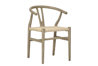 Arc Wishbone Chair Grey/Natural