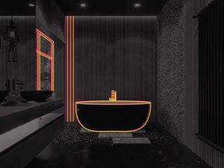 Altus Bathtub - Black 165cm