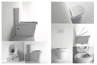 Tolv Rimless Nano Glaze Toilet Suite