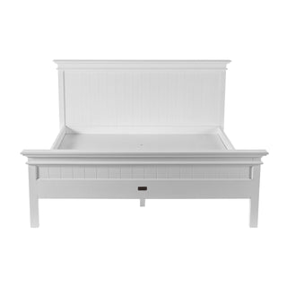 Halifax King Bed with Footboard - White