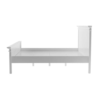 Halifax King Bed with Footboard - White