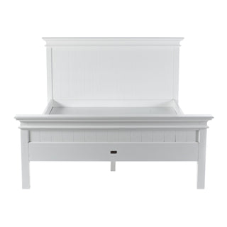 Halifax Queen Bed with Footboard - White - PREORDER