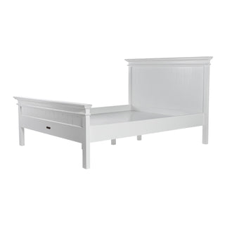 Halifax Queen Bed with Footboard - White - PREORDER