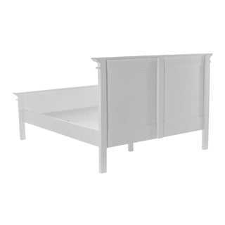 Halifax Queen Bed with Footboard - White - PREORDER