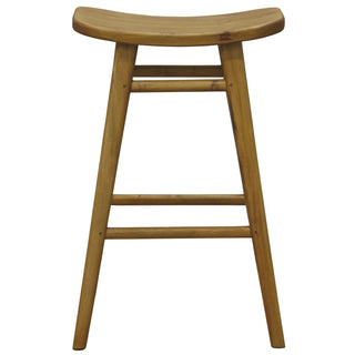 Aria Oval Solid Mahogany Timber Counter Stool