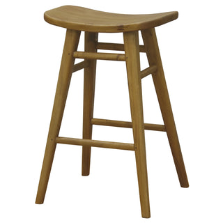 Aria Oval Solid Mahogany Timber Counter Stool