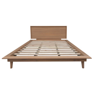 Gatsby Solid Timber Queen Size Bed - Natural