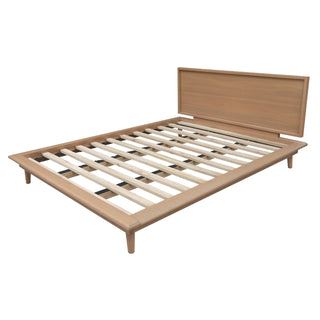 Gatsby Solid Timber Queen Size Bed - Natural