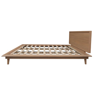 Gatsby Solid Timber Queen Size Bed - Natural