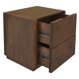 Gatsby 2 Drawer Bedside Table - Walnut