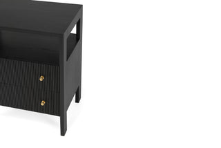 Geneva Bedside Table - Black