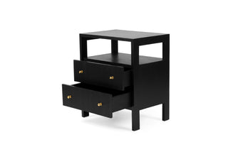 Geneva Bedside Table - Black