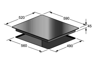 CERAMIC COOKTOP 60CM