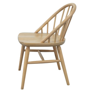 Vera Oak Solid Oak Dining Chair - Set of 2 - Natural