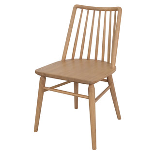 Riviera Solid Oak Dining Chair - Set of 2 - Natural