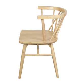 Sierra Cross Back Oak Chair - Set of 2 - Natural - Predorder