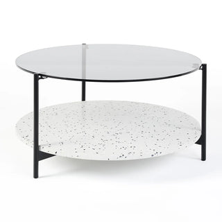 Maddox Coffee Table - Black White Terrazzo - Preorder