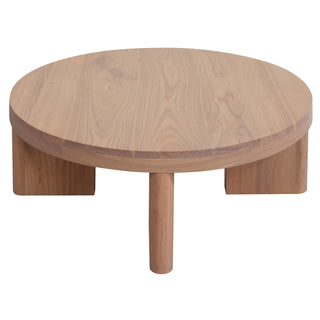 Apollo Solid Mindi Timber Round Coffe Table - Natural