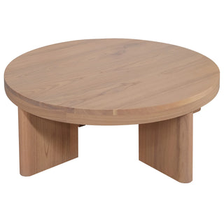 Apollo Solid Mindi Timber Round Coffe Table - Natural