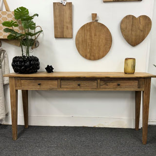 Elm Console Table Three Drawers