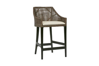 Charlotte Rattan Counter Stool Soil Brown