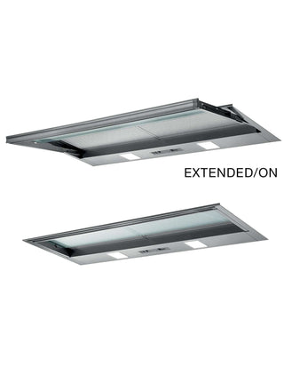 CONCEALED SLIDE OUT RANGEHOOD 90CM