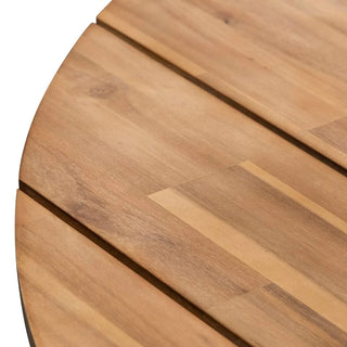 Round Outdoor Dining Table - Natural Light - 135cm