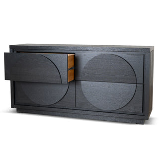 Bonnie 1.6m Dressing Unit - Textured Espresso Black