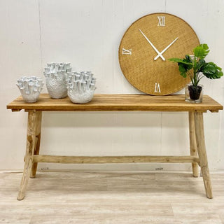 Attic Teak Timber Console Table, 180cm