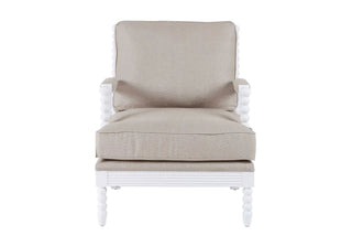 Elizabeth Bobbin Hamptons Armchair White