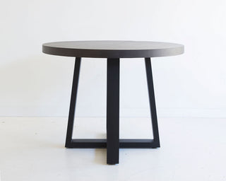 Nova 1.0m Round Dining Table - Black