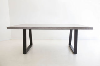 Savannah 2.0m Rectangular Dining Table - Grey & Black