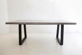 Savannah 2.4m Rectangular Dining Table - Grey & Black