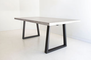 Savannah 2.0m Rectangular Dining Table - Grey & Black