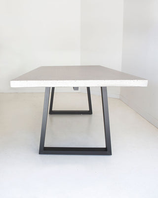 Savannah 2.0m Rectangular Dining Table - Grey & Black