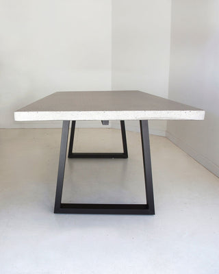 Savannah 2.4m Rectangular Dining Table - Grey & Black