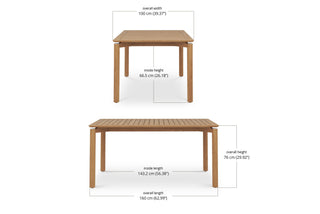 Amalfi Outdoor Table - 1.6m