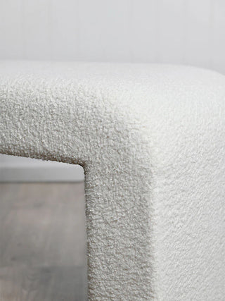 Felix Bench Seat - Boucle Curl Off White